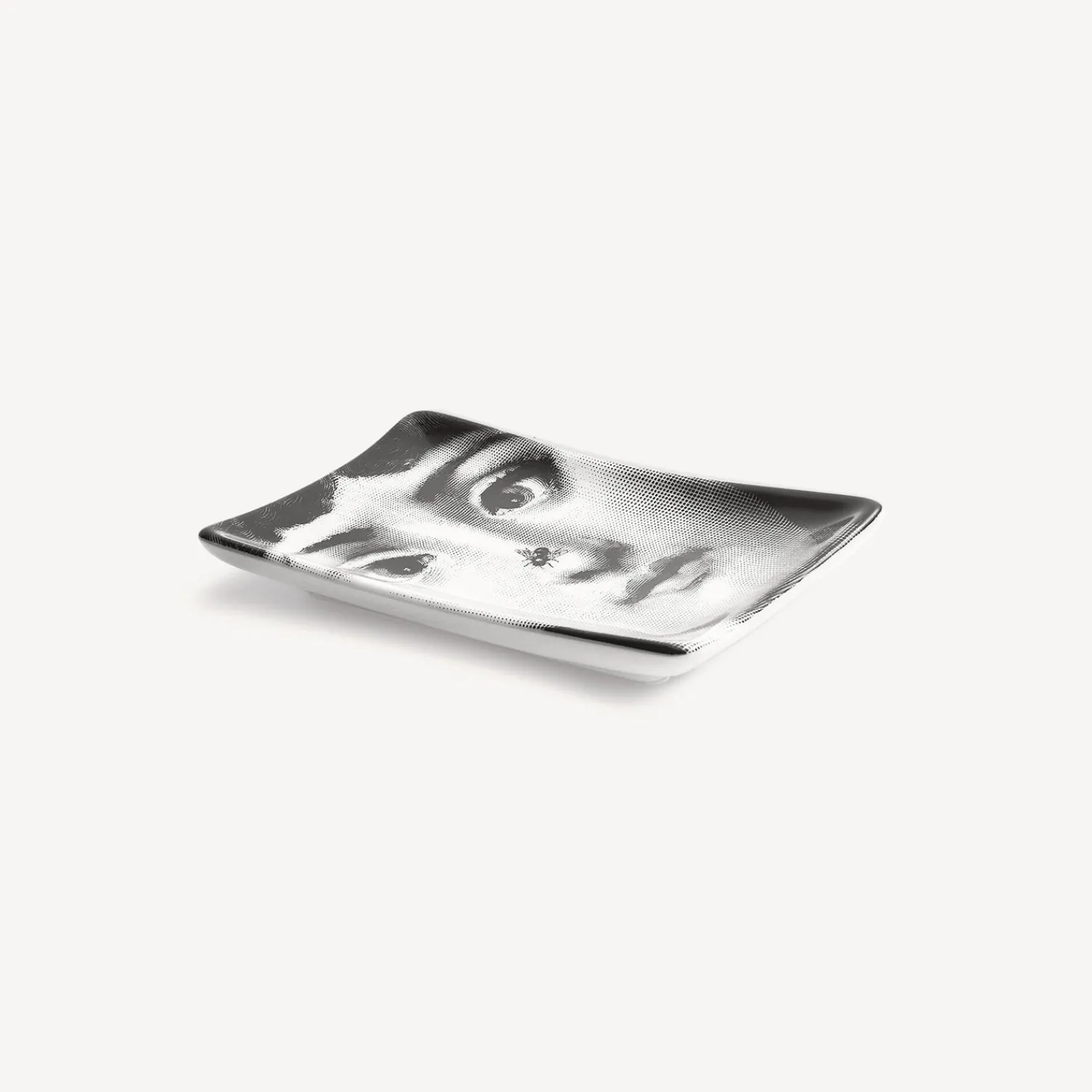 Design Ashtrays<Fornasetti Rectangular Ashtray Tema E Variazioni N.363 White/Black