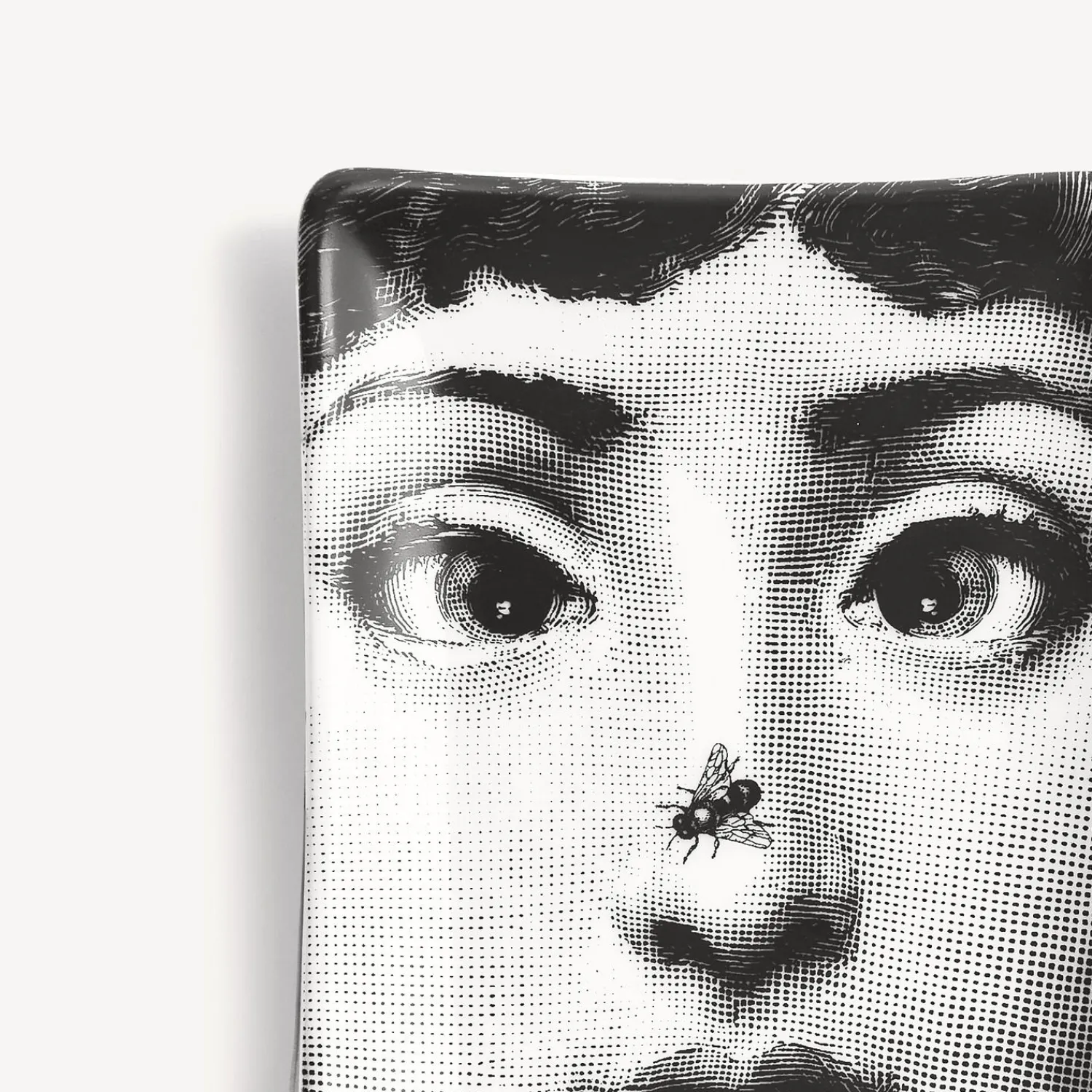Design Ashtrays<Fornasetti Rectangular Ashtray Tema E Variazioni N.363 White/Black