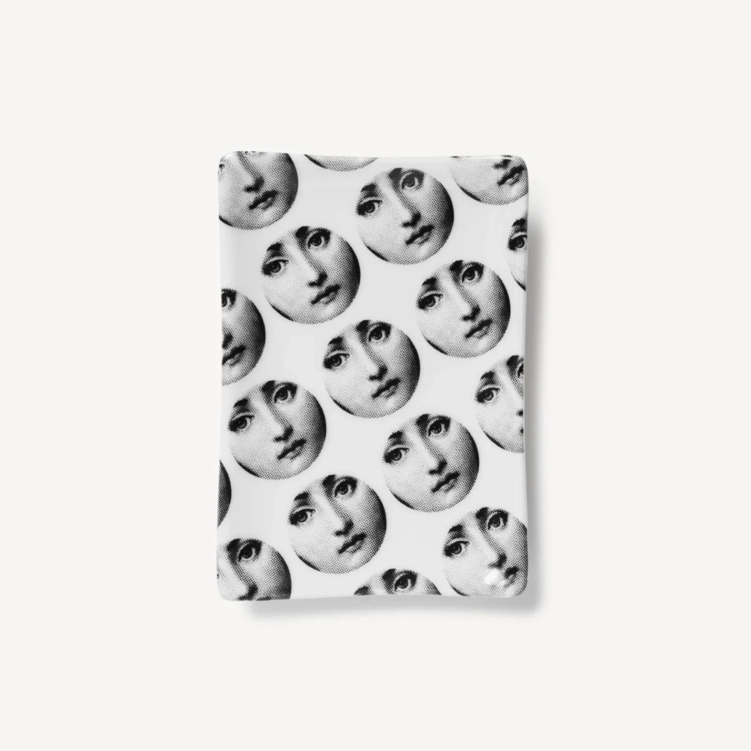 Design Ashtrays<Fornasetti Rectangular Ashtray Tema E Variazioni N.197 White/Black