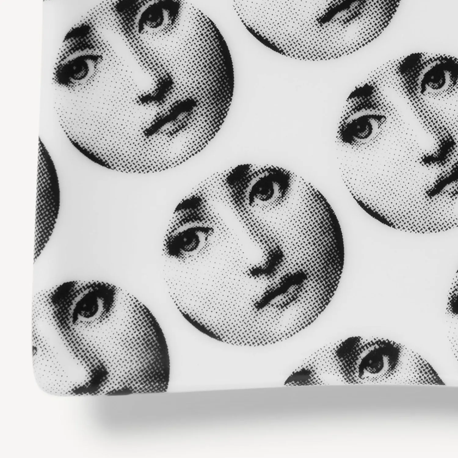 Design Ashtrays<Fornasetti Rectangular Ashtray Tema E Variazioni N.197 White/Black