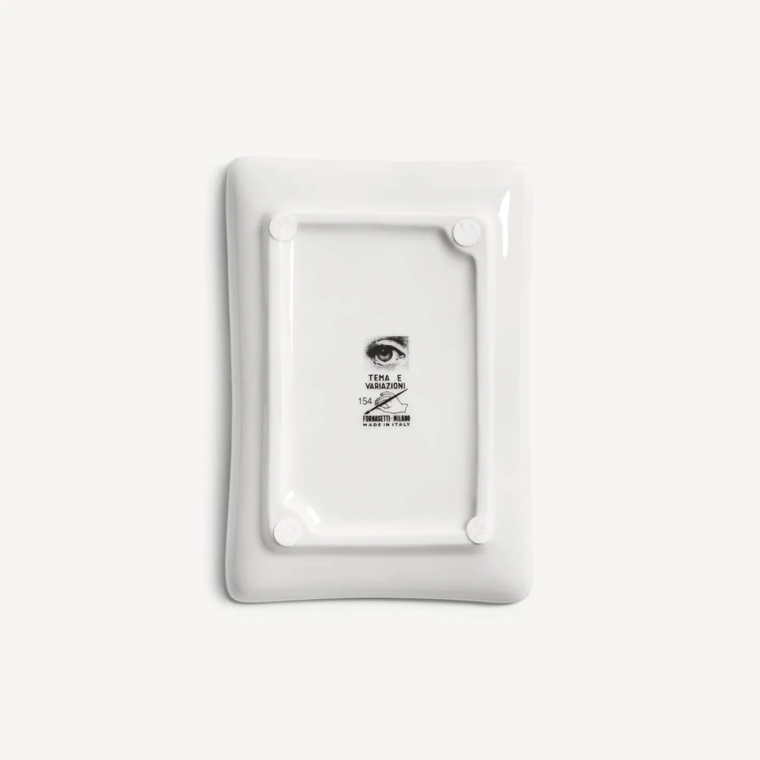 Design Ashtrays<Fornasetti Rectangular Ashtray Tema E Variazioni N.154 White/Black
