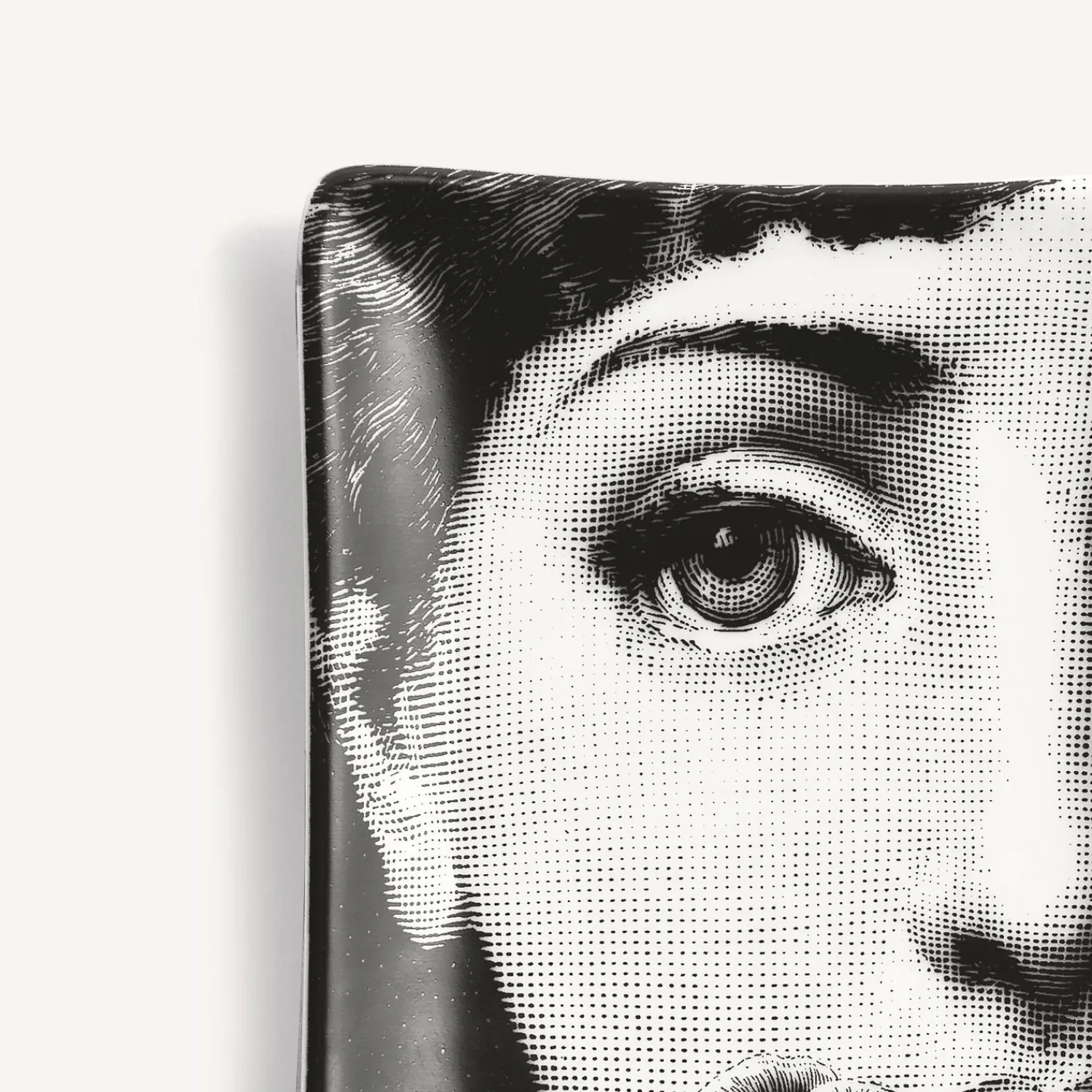 Design Ashtrays<Fornasetti Rectangular Ashtray Tema E Variazioni N.137 White/Black