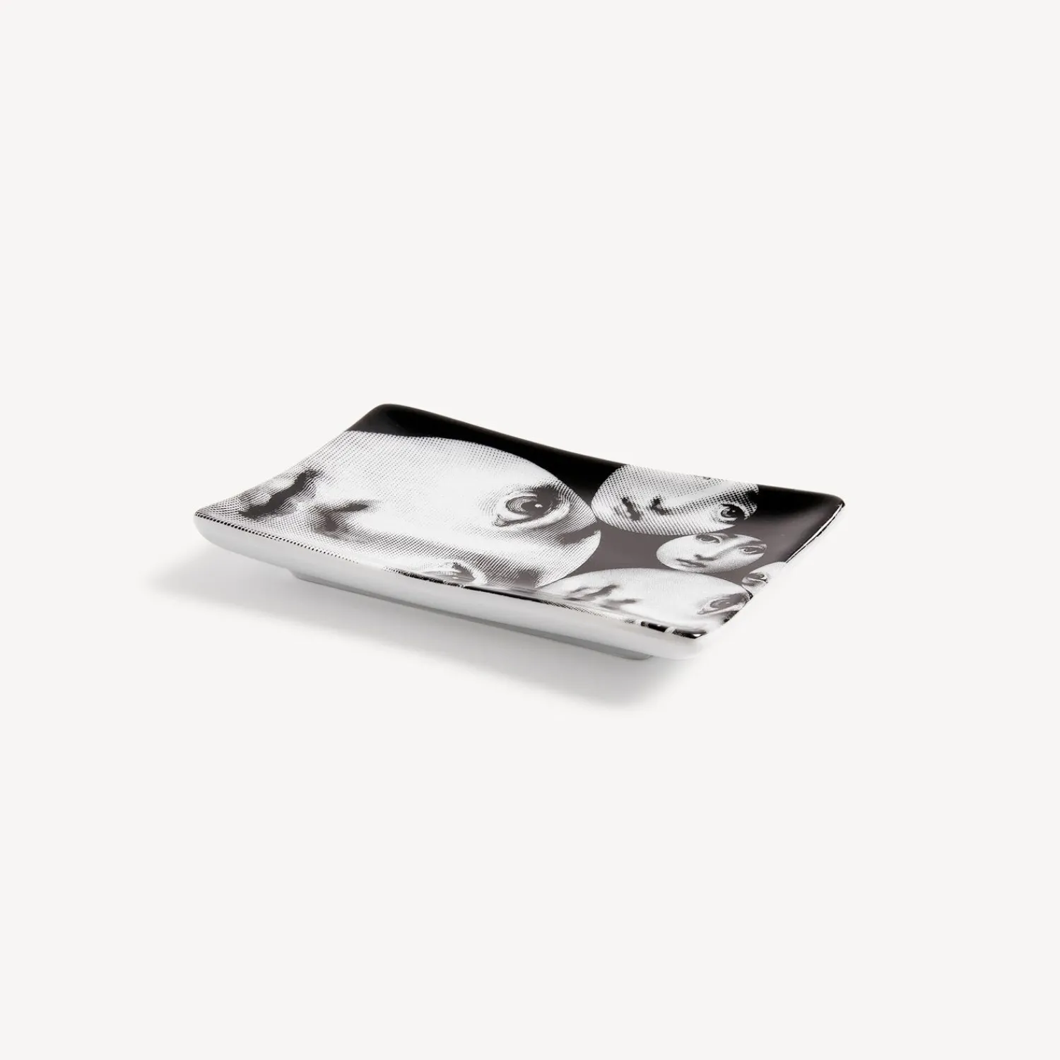 Design Ashtrays<Fornasetti Rectangular Ashtray Tema E Variazioni N.242 White/Black