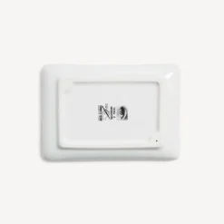 Design Ashtrays<Fornasetti Rectangular Ashtray Tema E Variazioni N.242 White/Black