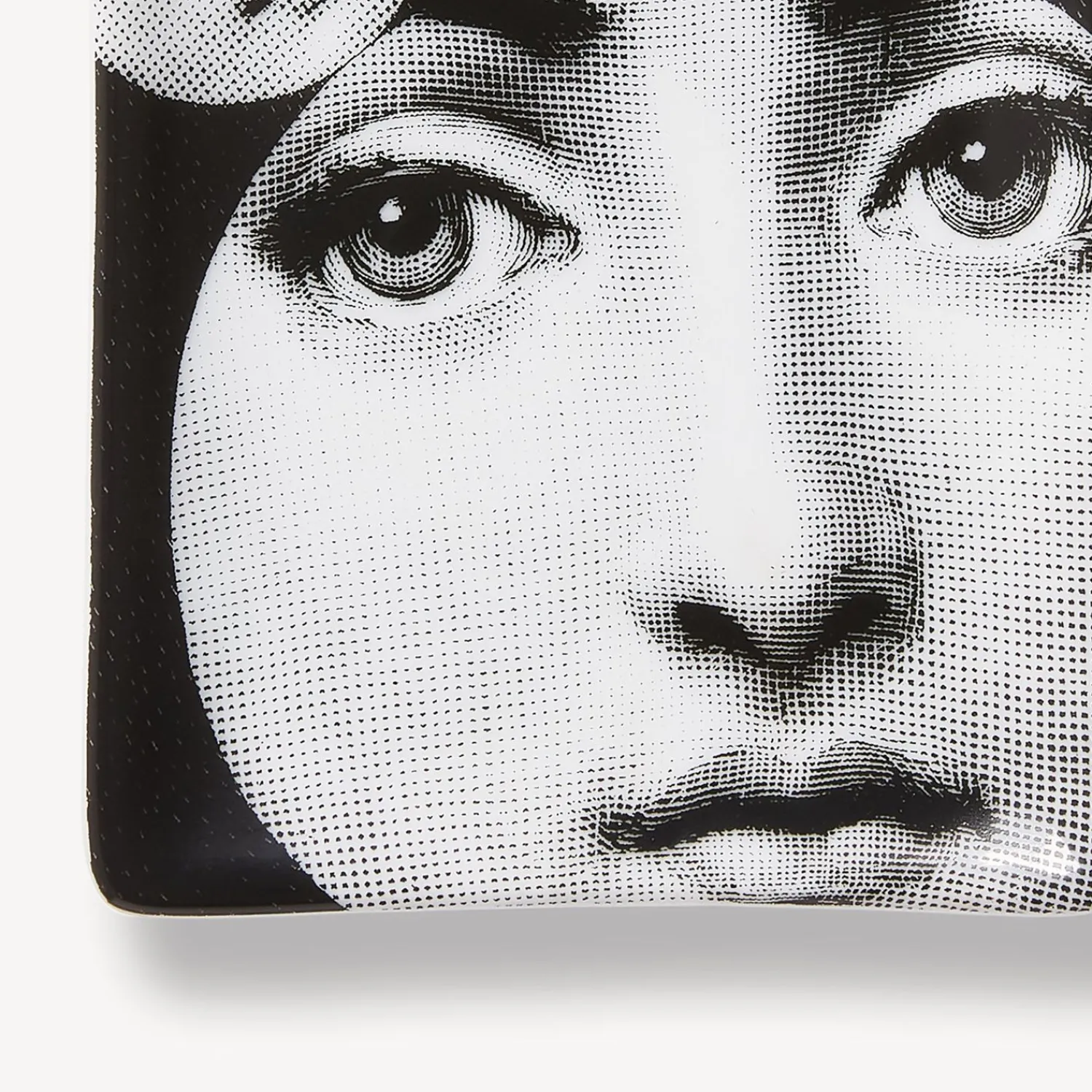 Design Ashtrays<Fornasetti Rectangular Ashtray Tema E Variazioni N.242 White/Black