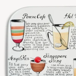 Decorative Trays And Pliants<Fornasetti Rectangular Tray Cocktail Multicolour