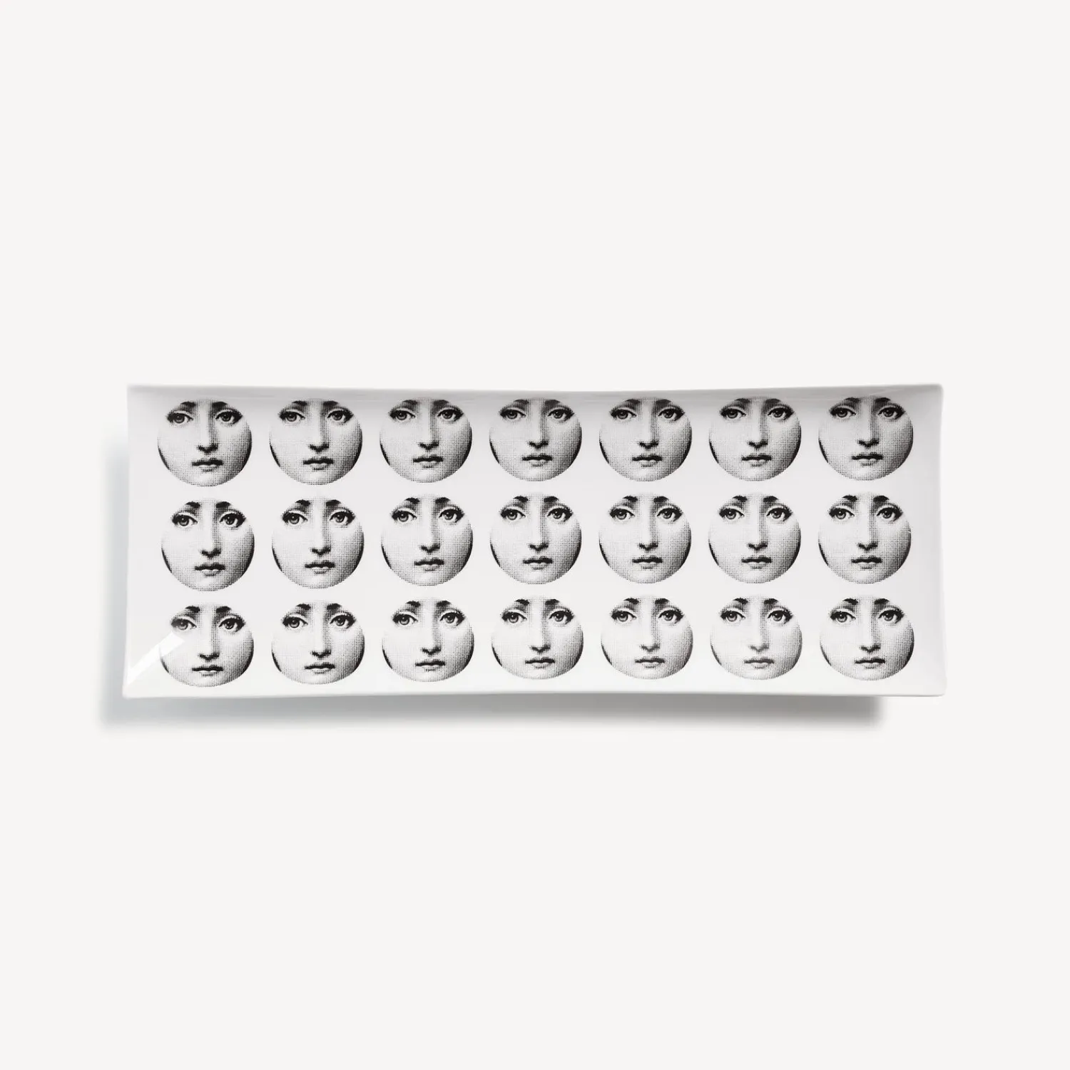 Decorative Trays<Fornasetti Rectangular Tray Tema E Variazioni N.197 White/Black
