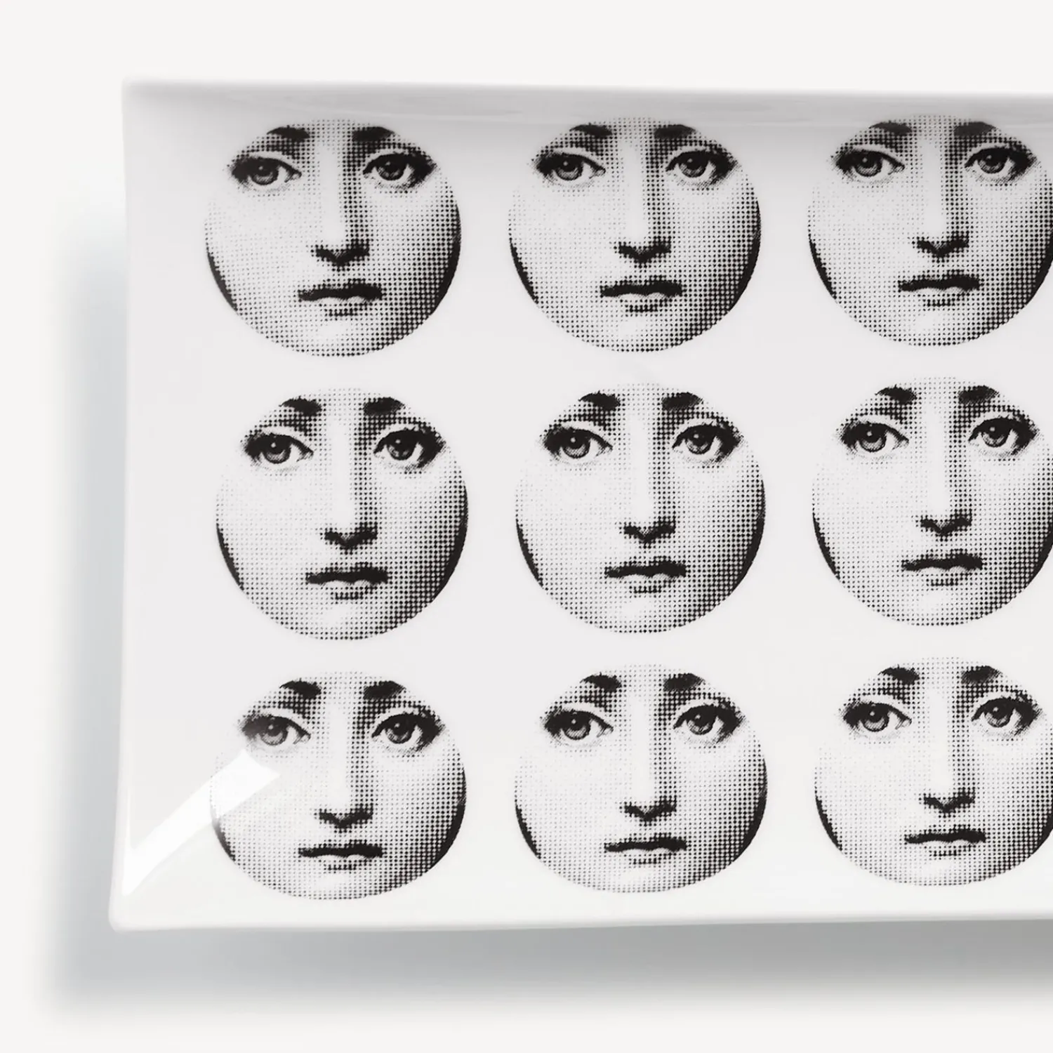 Decorative Trays<Fornasetti Rectangular Tray Tema E Variazioni N.197 White/Black
