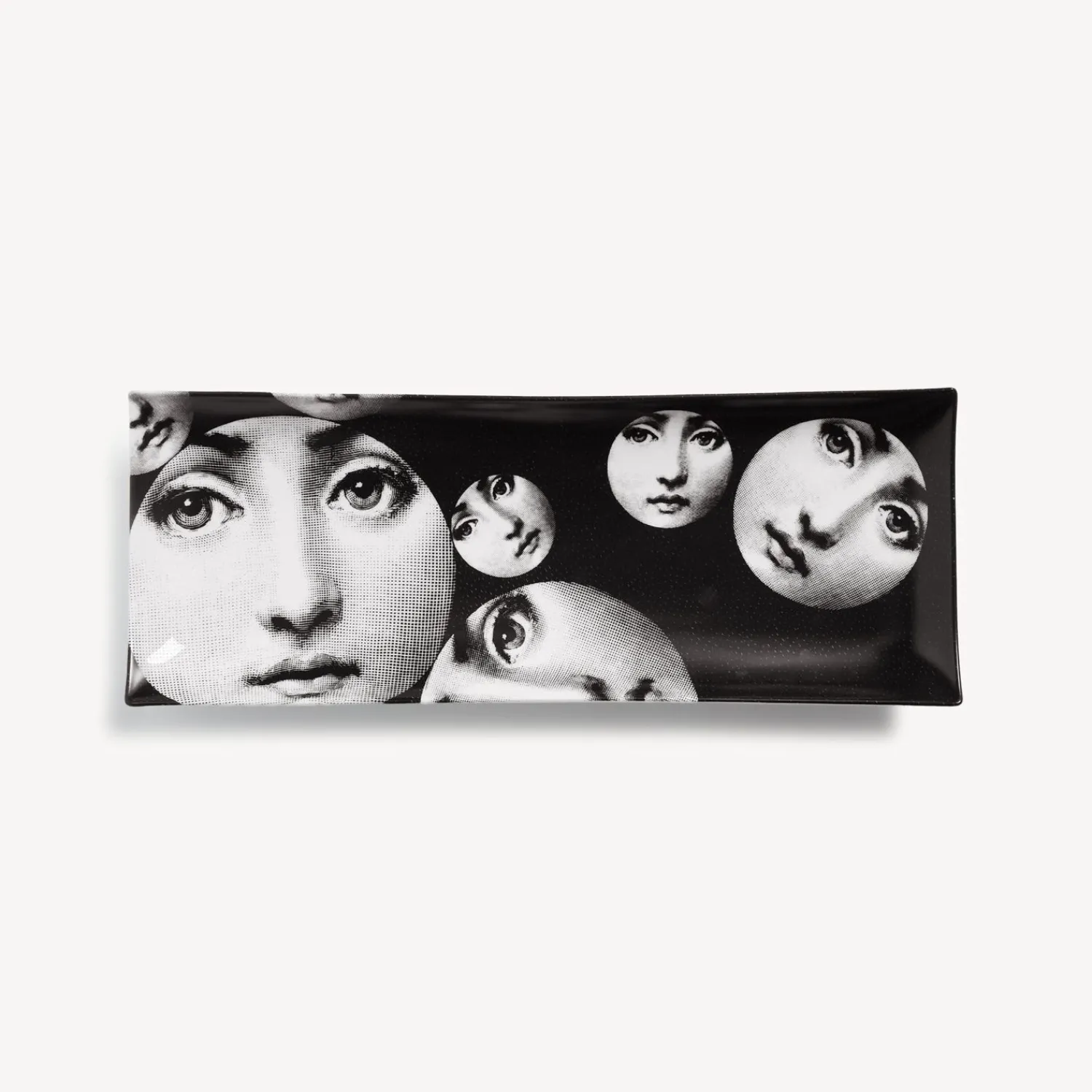 Decorative Trays<Fornasetti Rectangular Tray Tema E Variazioni N.242 White/Black