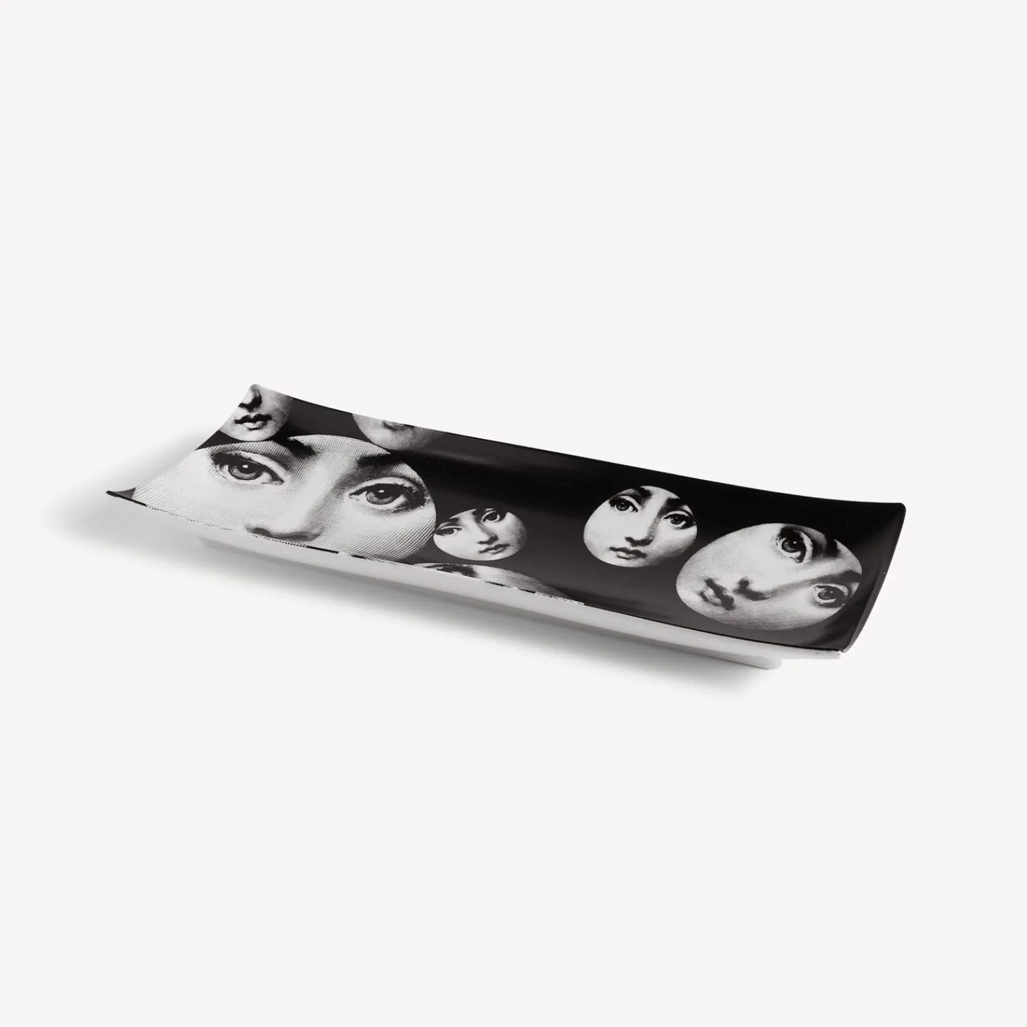 Decorative Trays<Fornasetti Rectangular Tray Tema E Variazioni N.242 White/Black