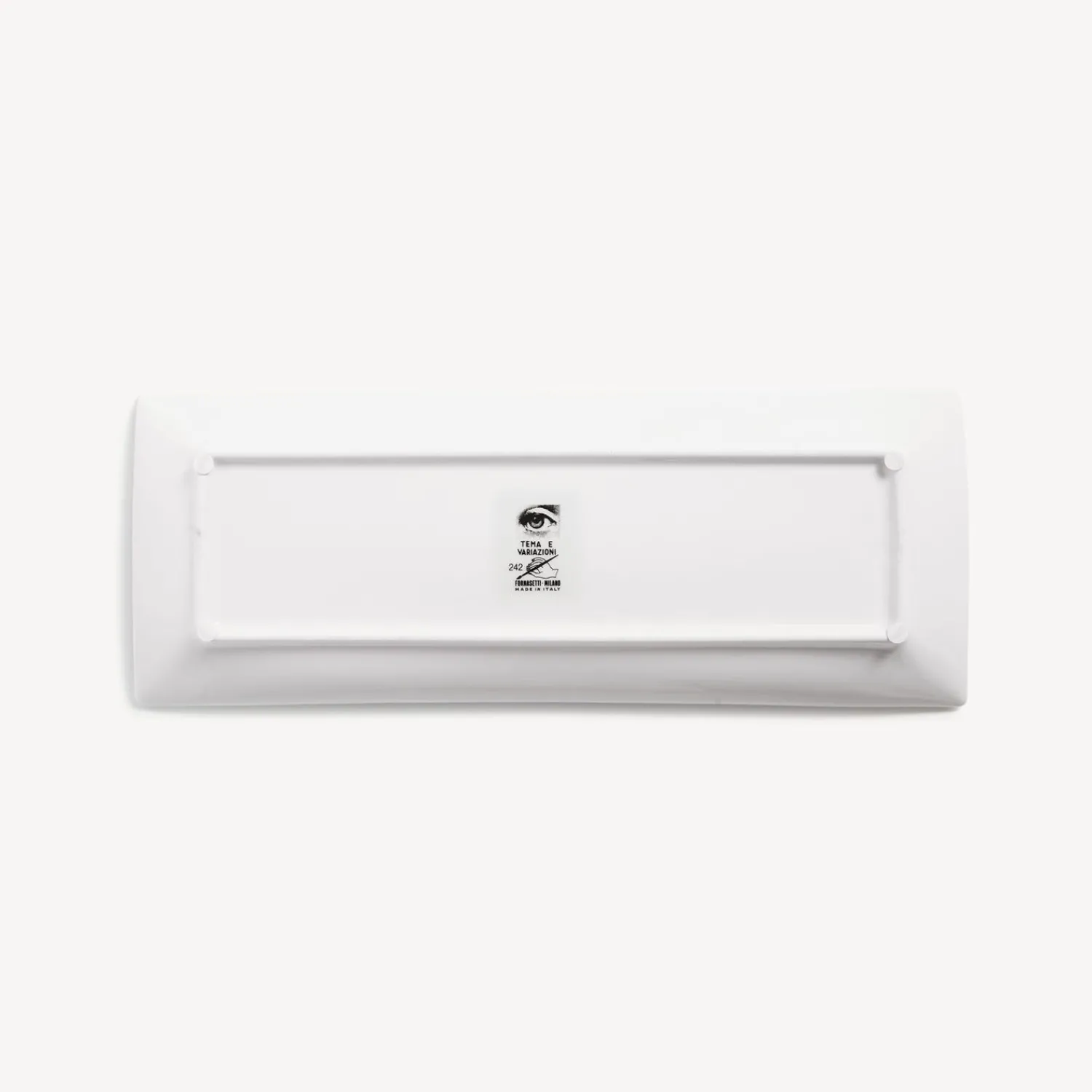 Decorative Trays<Fornasetti Rectangular Tray Tema E Variazioni N.242 White/Black