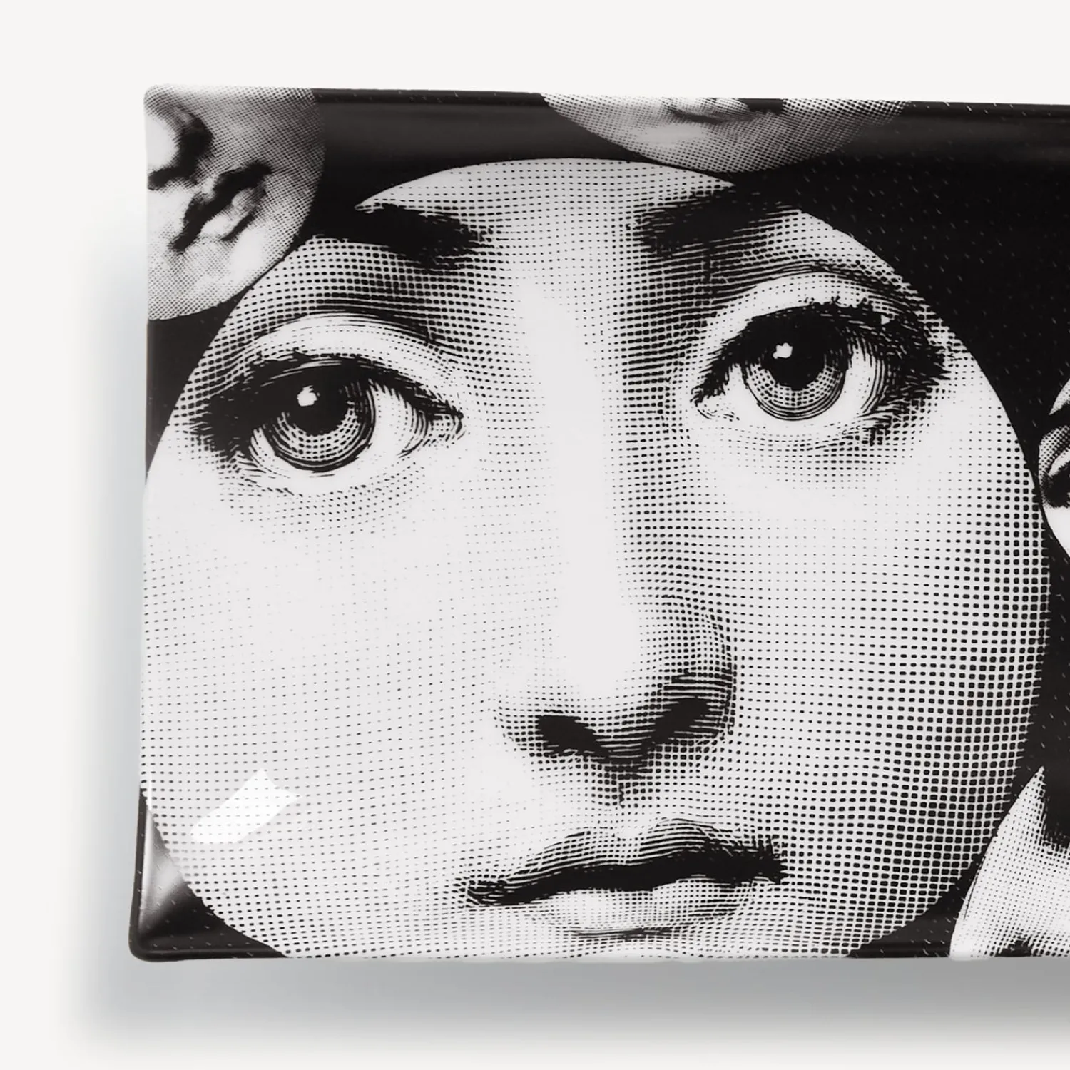 Decorative Trays<Fornasetti Rectangular Tray Tema E Variazioni N.242 White/Black
