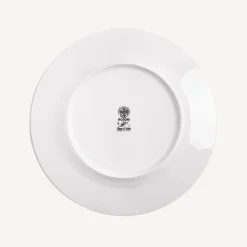 Decorative Plates<Fornasetti Rim Plate Rosone N.1 White/Black/Gold