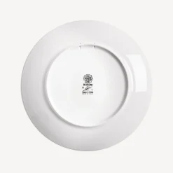 Decorative Plates<Fornasetti Rim Plate Rosone N.6 White/Black/Gold
