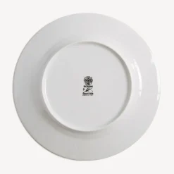 Decorative Plates<Fornasetti Rim Plate Rosone N.5 White/Black/Gold