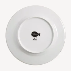 Decorative Plates<Fornasetti Rim Plate Sirene N.4 White/Black/Gold