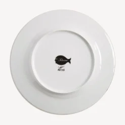 Decorative Plates<Fornasetti Rim Plate Sirene N.3 White/Black/Gold