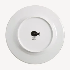 Decorative Plates<Fornasetti Rim Plate Sirene N.2 White/Black/Gold