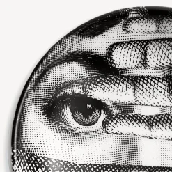 Design Ashtrays<Fornasetti Round Ashtray Tema E Variazioni N.154 White/Black