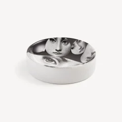 Design Ashtrays<Fornasetti Round Ashtray Tema E Variazioni N.242 White/Black