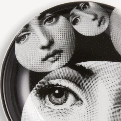 Design Ashtrays<Fornasetti Round Ashtray Tema E Variazioni N.242 White/Black
