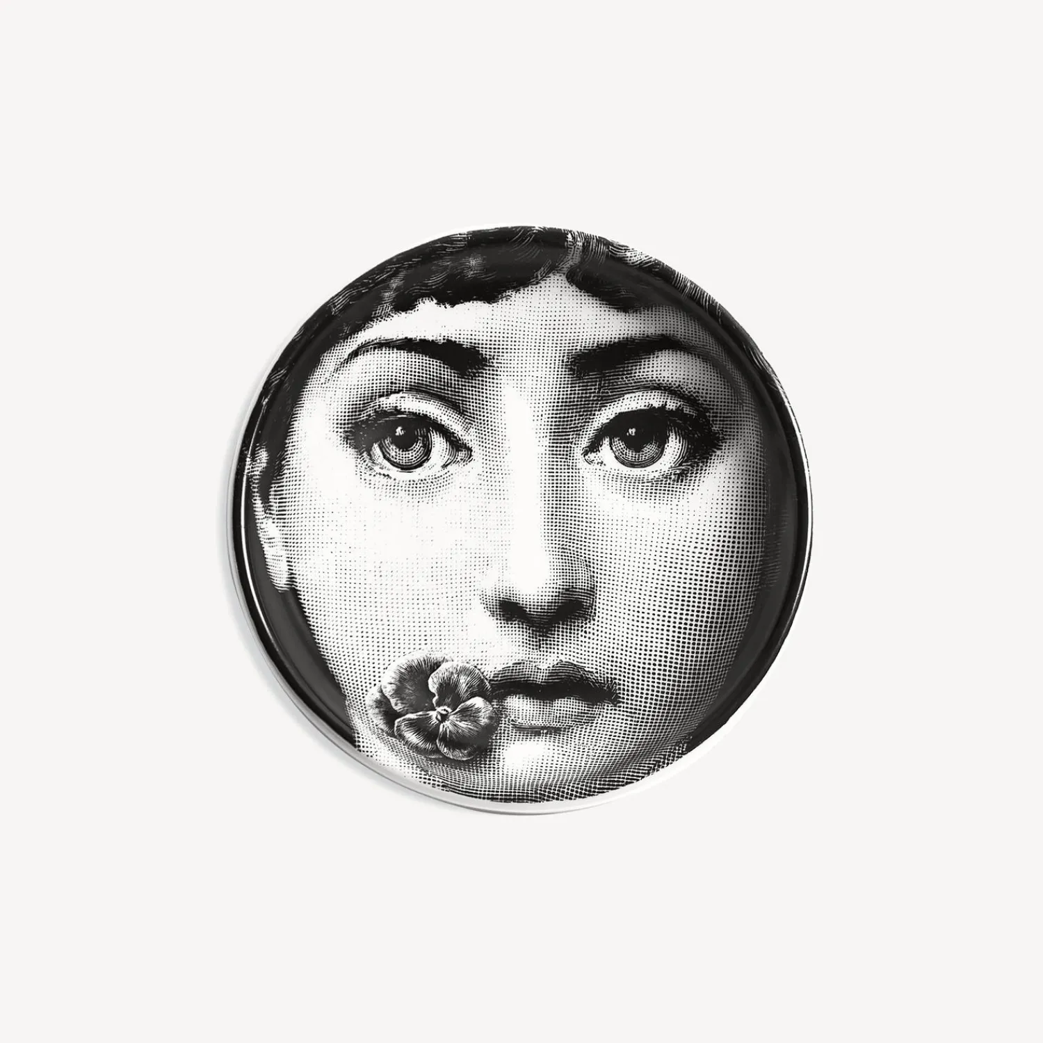 Design Ashtrays<Fornasetti Round Ashtray Tema E Variazioni N.137 White/Black