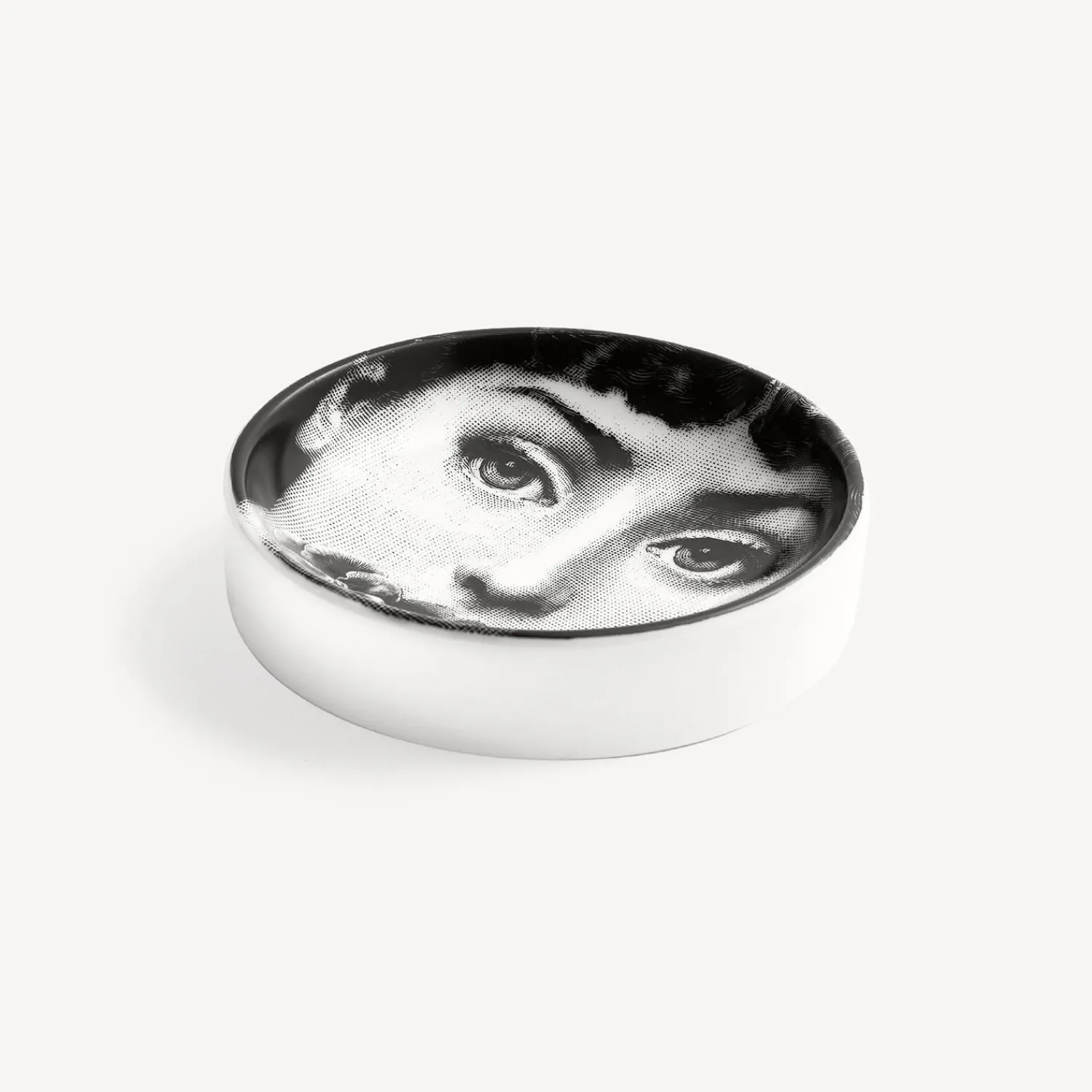 Design Ashtrays<Fornasetti Round Ashtray Tema E Variazioni N.137 White/Black