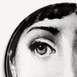 Design Ashtrays<Fornasetti Round Ashtray Tema E Variazioni N.137 White/Black