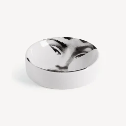 Design Ashtrays<Fornasetti Round Ashtray Tema E Variazioni N.149 White/Black