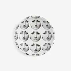 Design Ashtrays<Fornasetti Round Ashtray Tema E Variazioni N.197 White/Black