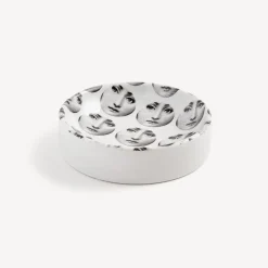 Design Ashtrays<Fornasetti Round Ashtray Tema E Variazioni N.197 White/Black
