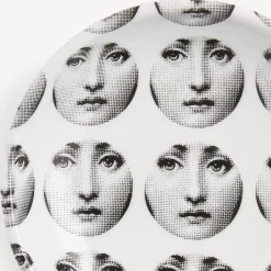 Design Ashtrays<Fornasetti Round Ashtray Tema E Variazioni N.197 White/Black