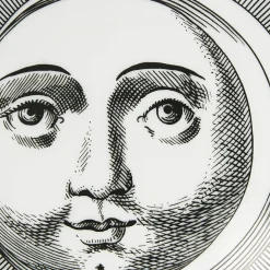 Small Containers<Fornasetti Round Box Luna White/Black