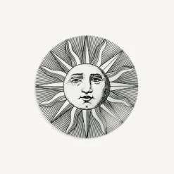 Small Containers<Fornasetti Round Box Sole White/Black