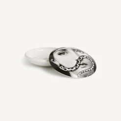 Small Containers<Fornasetti Round Box Tema E Variazioni N.383 White/Black