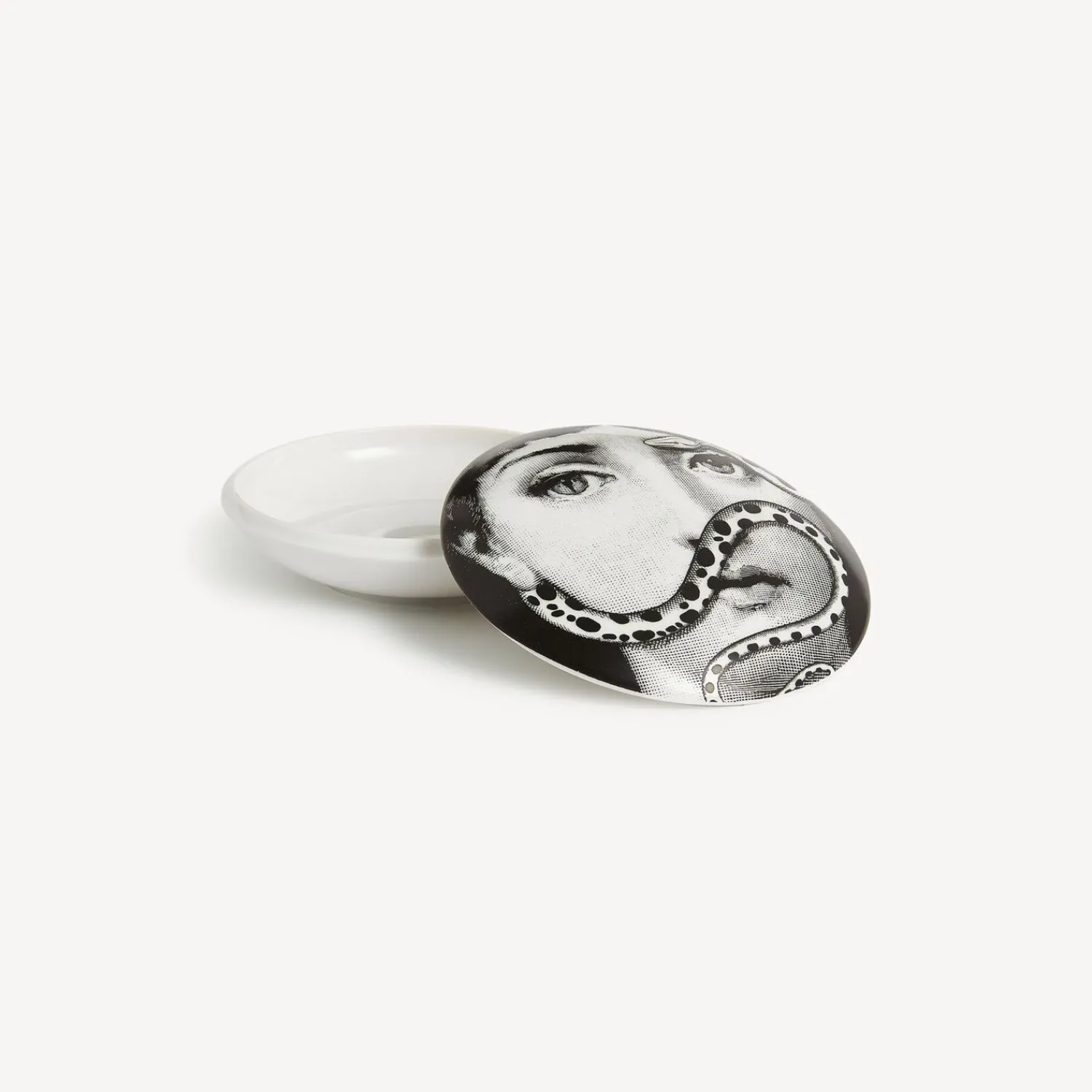 Small Containers<Fornasetti Round Box Tema E Variazioni N.383 White/Black