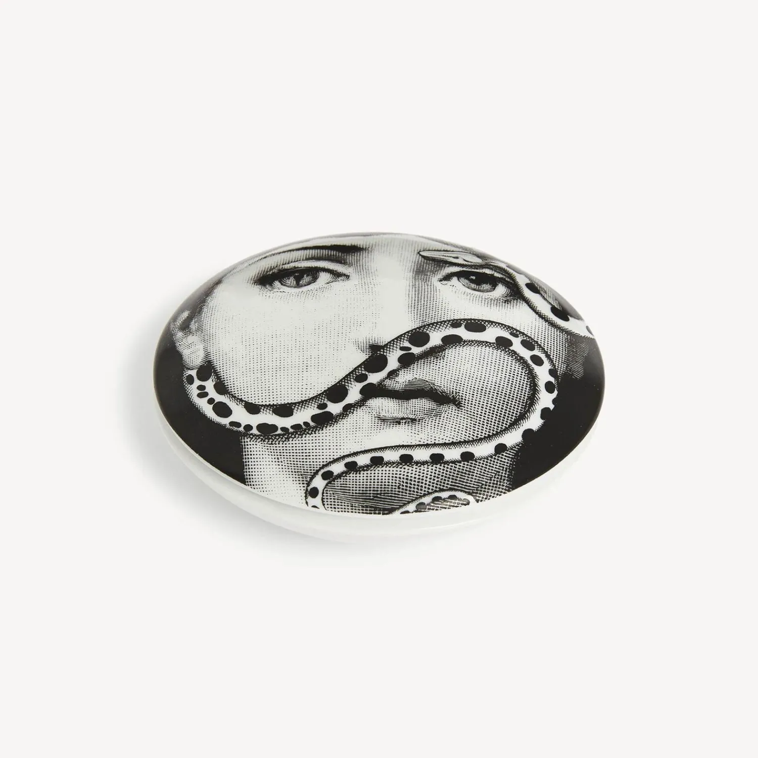 Small Containers<Fornasetti Round Box Tema E Variazioni N.383 White/Black
