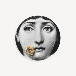 Small Containers<Fornasetti Round Box Tema E Variazioni N.137 White/Black/Gold