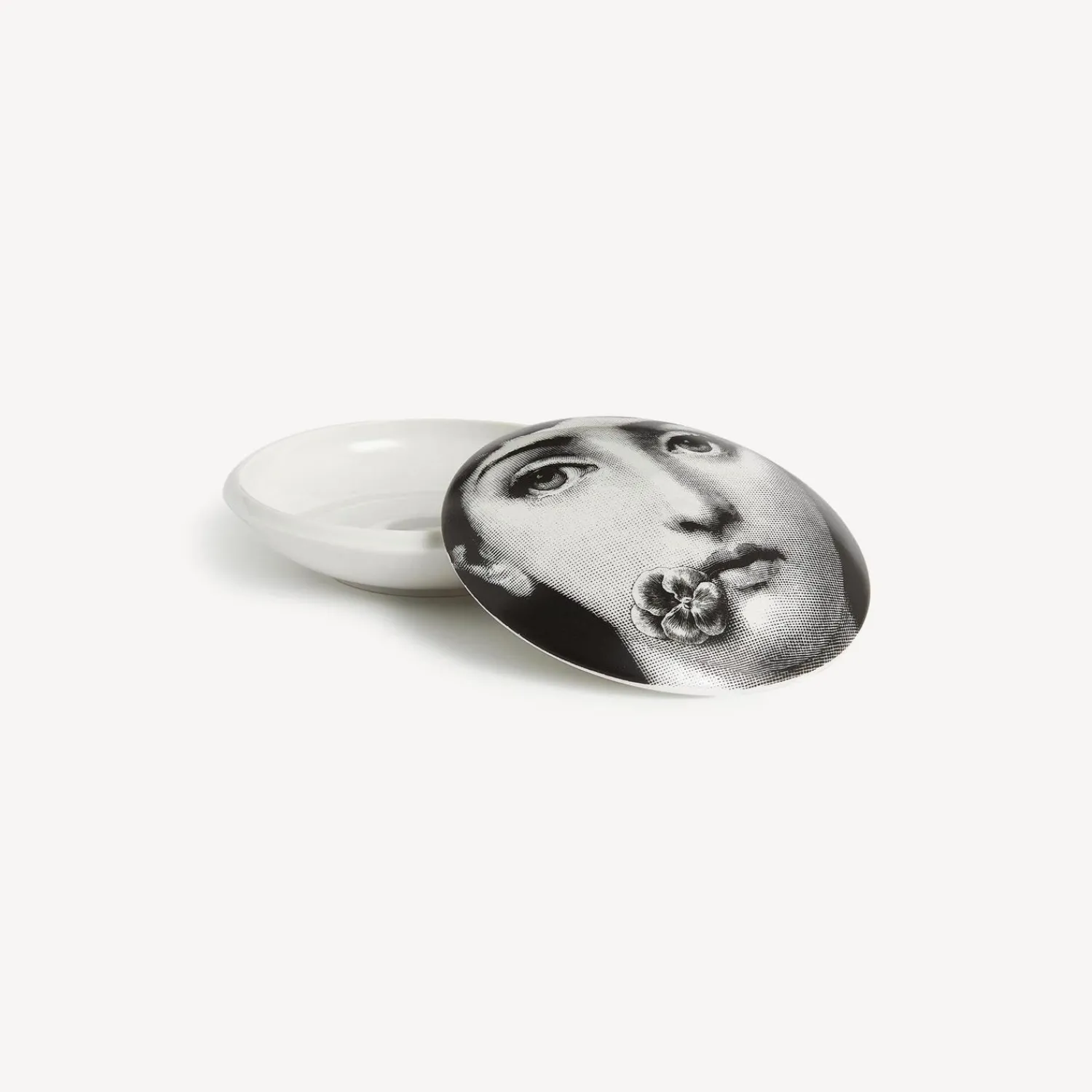 Small Containers<Fornasetti Round Box Tema E Variazioni N.137 White/Black