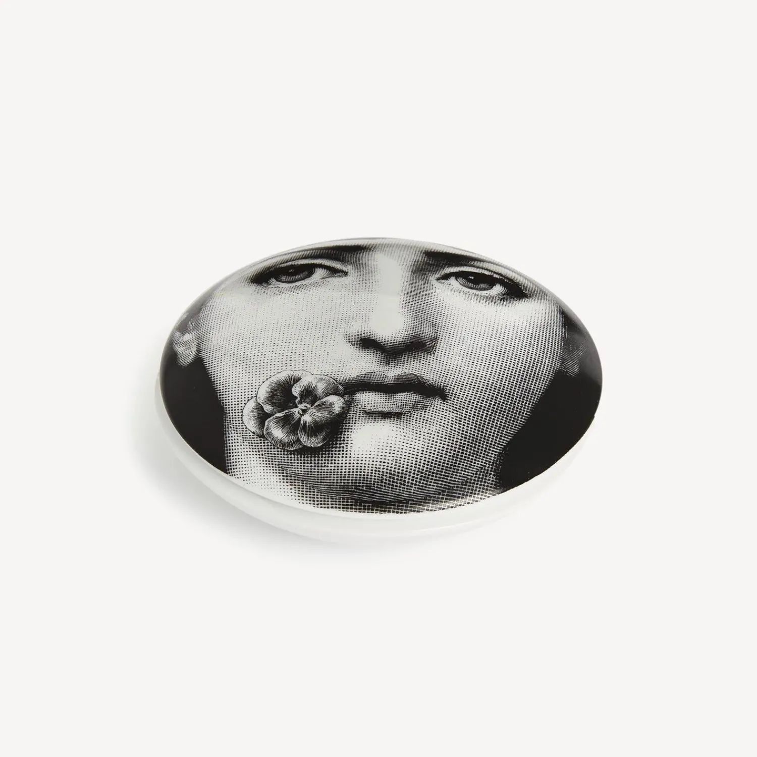 Small Containers<Fornasetti Round Box Tema E Variazioni N.137 White/Black