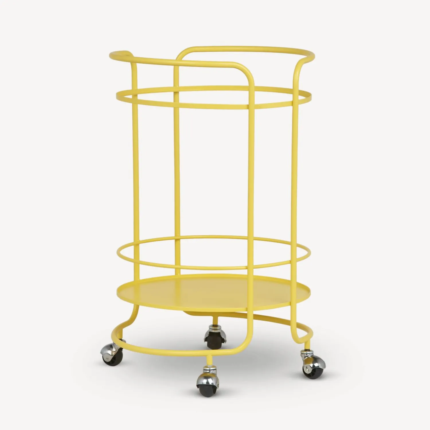Food Trolley<Fornasetti Round Food Trolley Yellow