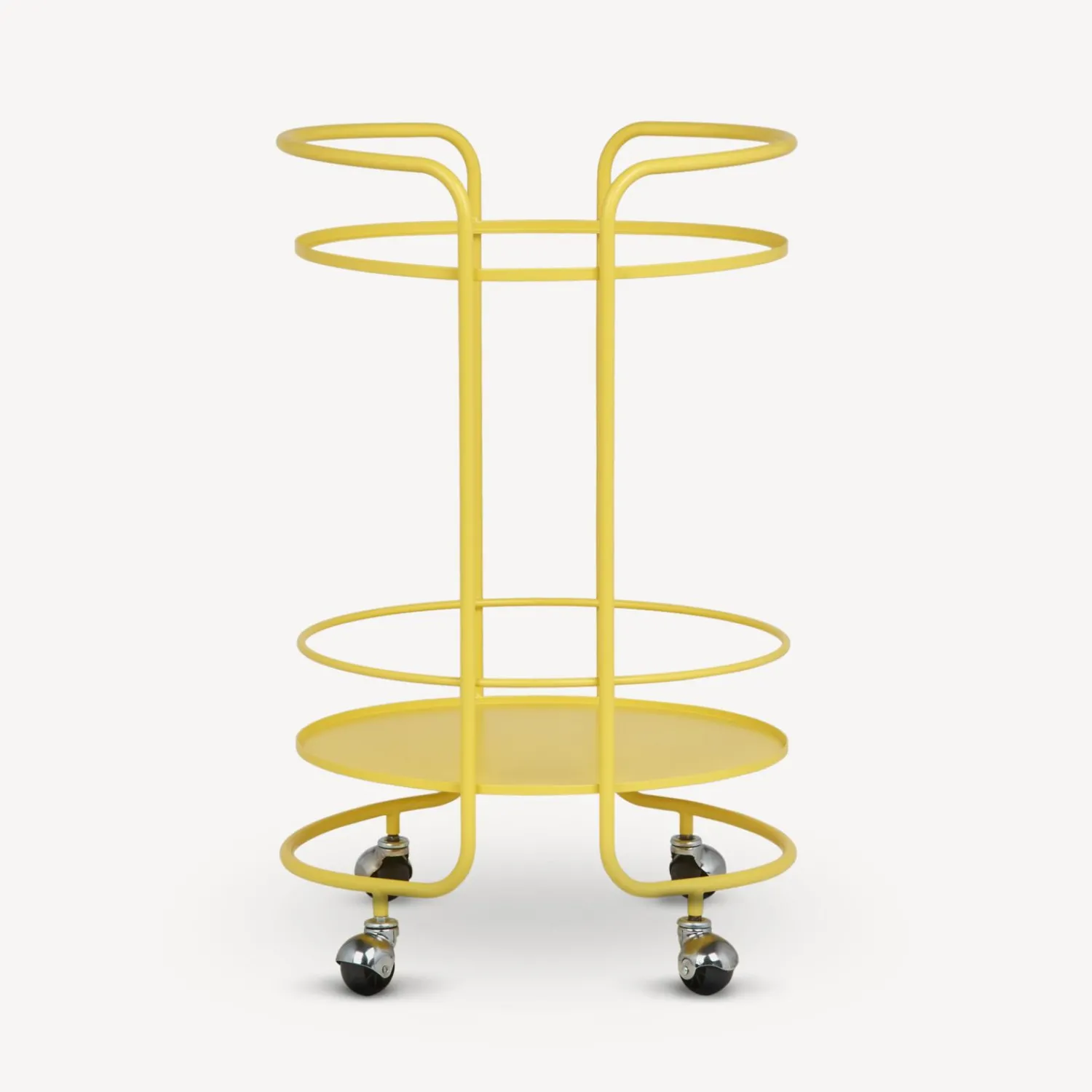 Food Trolley<Fornasetti Round Food Trolley Yellow