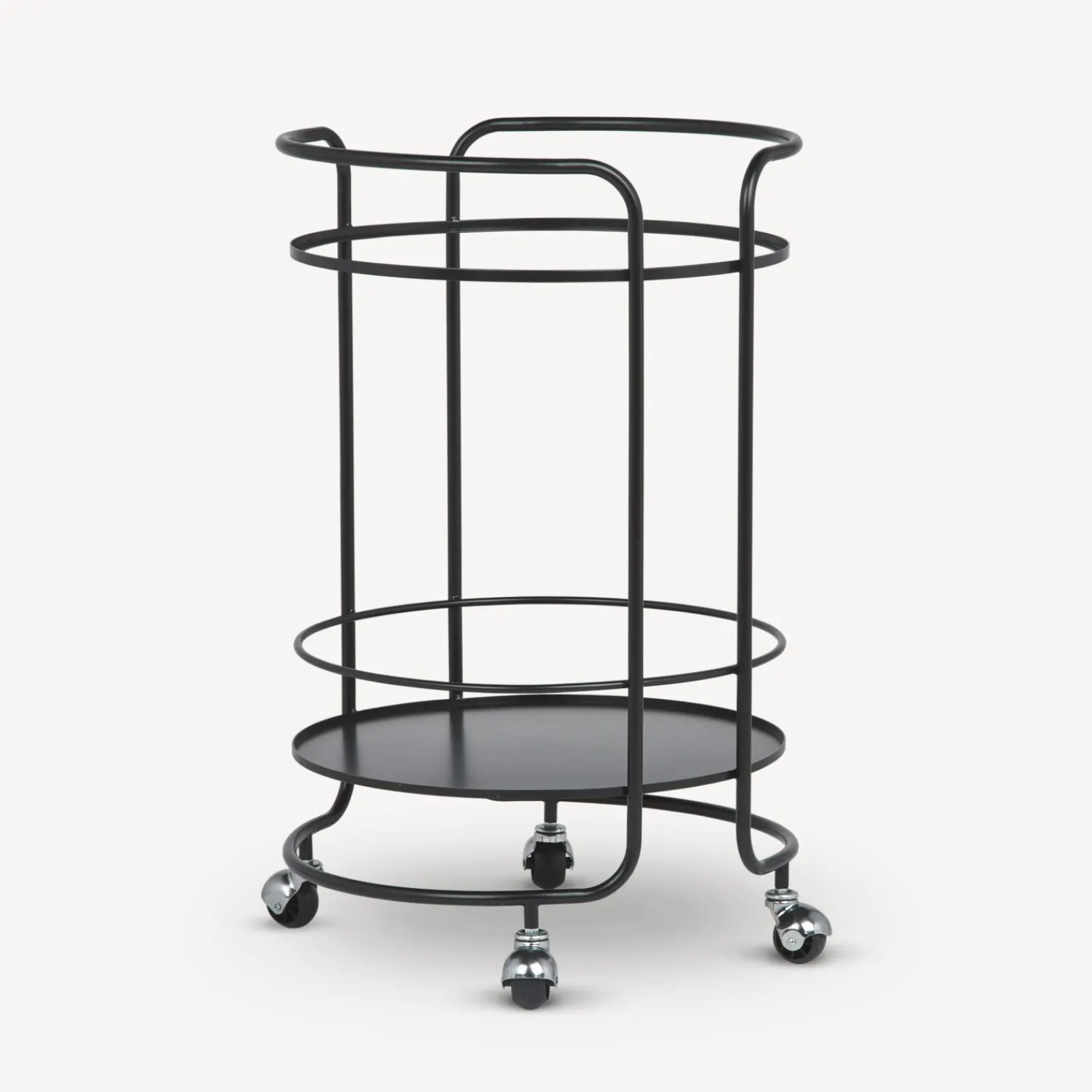 Food Trolley<Fornasetti Round Food Trolley Black