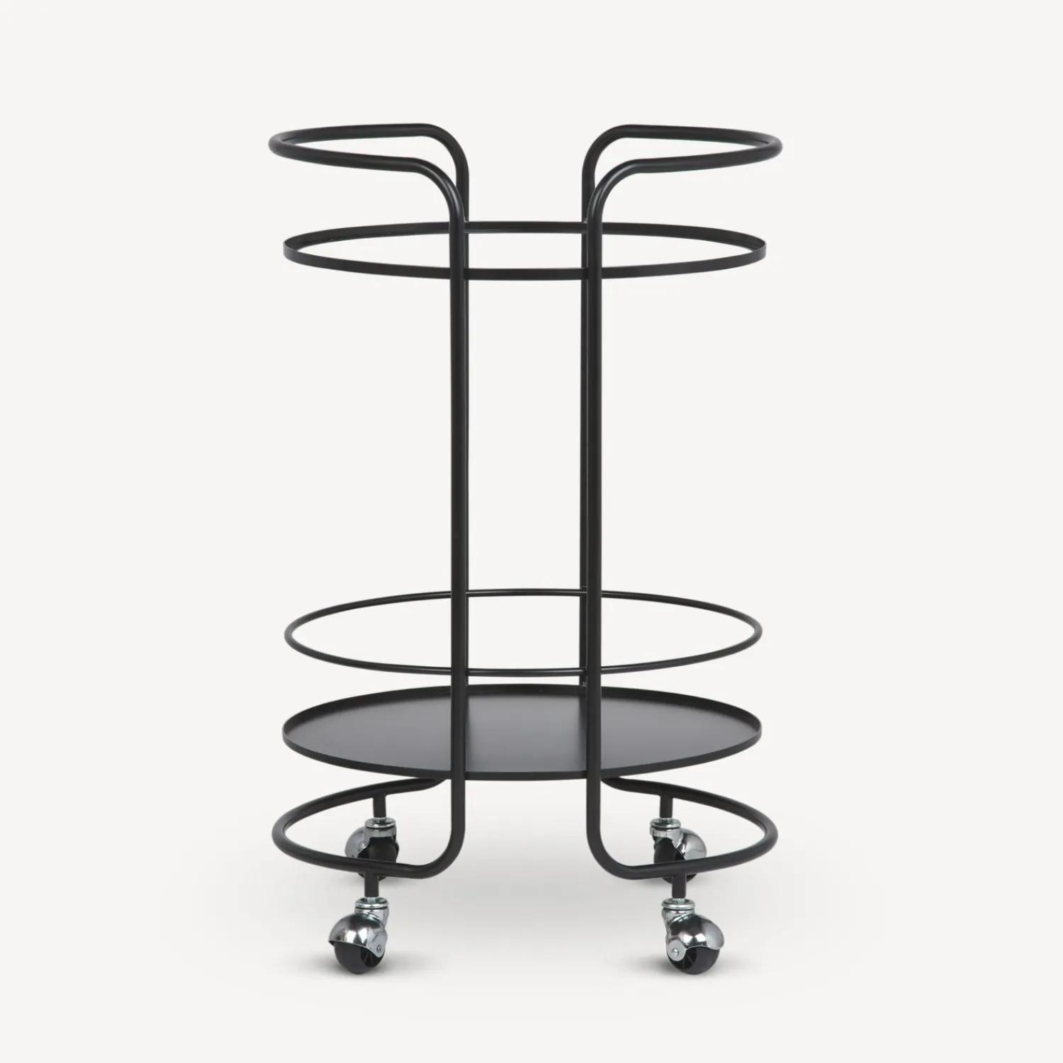 Food Trolley<Fornasetti Round Food Trolley Black