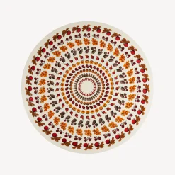 Tables<Fornasetti Round Table Giostra Di Frutta Multicolour