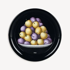 Decorative Trays And Pliants<Fornasetti Round Tray Prugne Multicolour