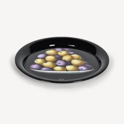 Decorative Trays And Pliants<Fornasetti Round Tray Prugne Multicolour