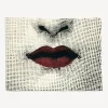 Design Rugs<Fornasetti Rug Bacio White/Black/Red