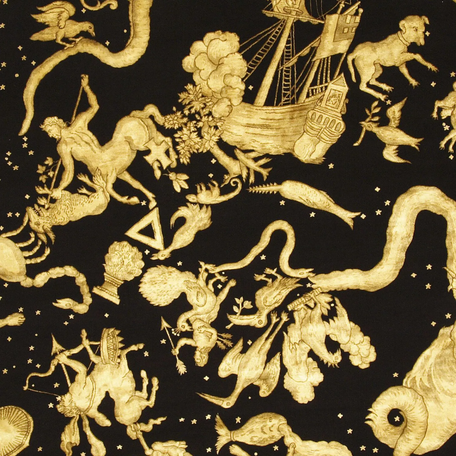 Design Rugs<Fornasetti Rug Emisfero Orientale Black/Gold