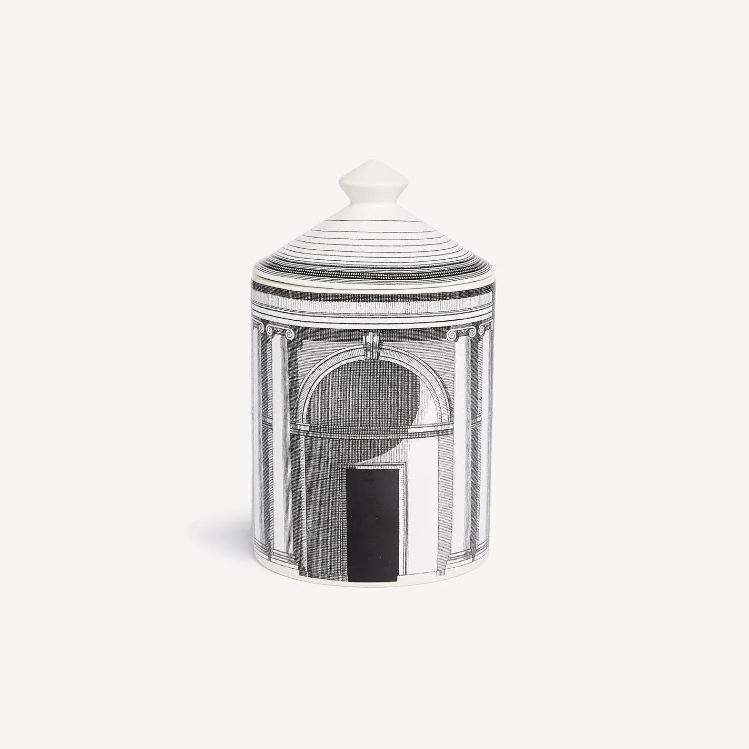 Scented Candles<Fornasetti Se Poi Scented Candle - Architettura Decor - Immaginazione Fragrance White/Black